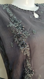 Self-Embroidered Chiffon Stitched 3-Piece Suit (TSEG4)