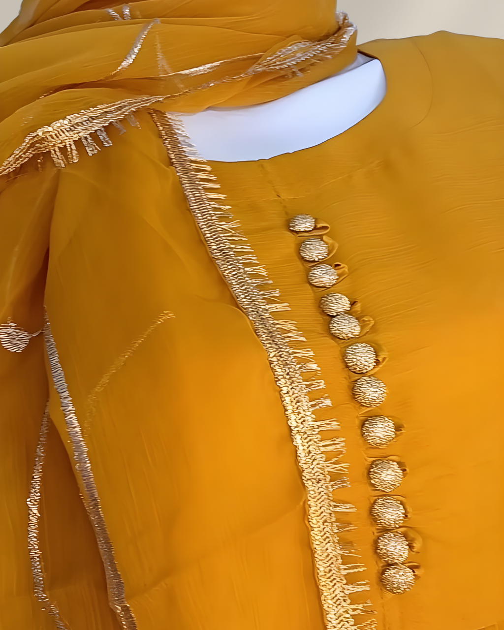 Embroidered Chiffon Stitched 3-Piece Suit (FTMM3)