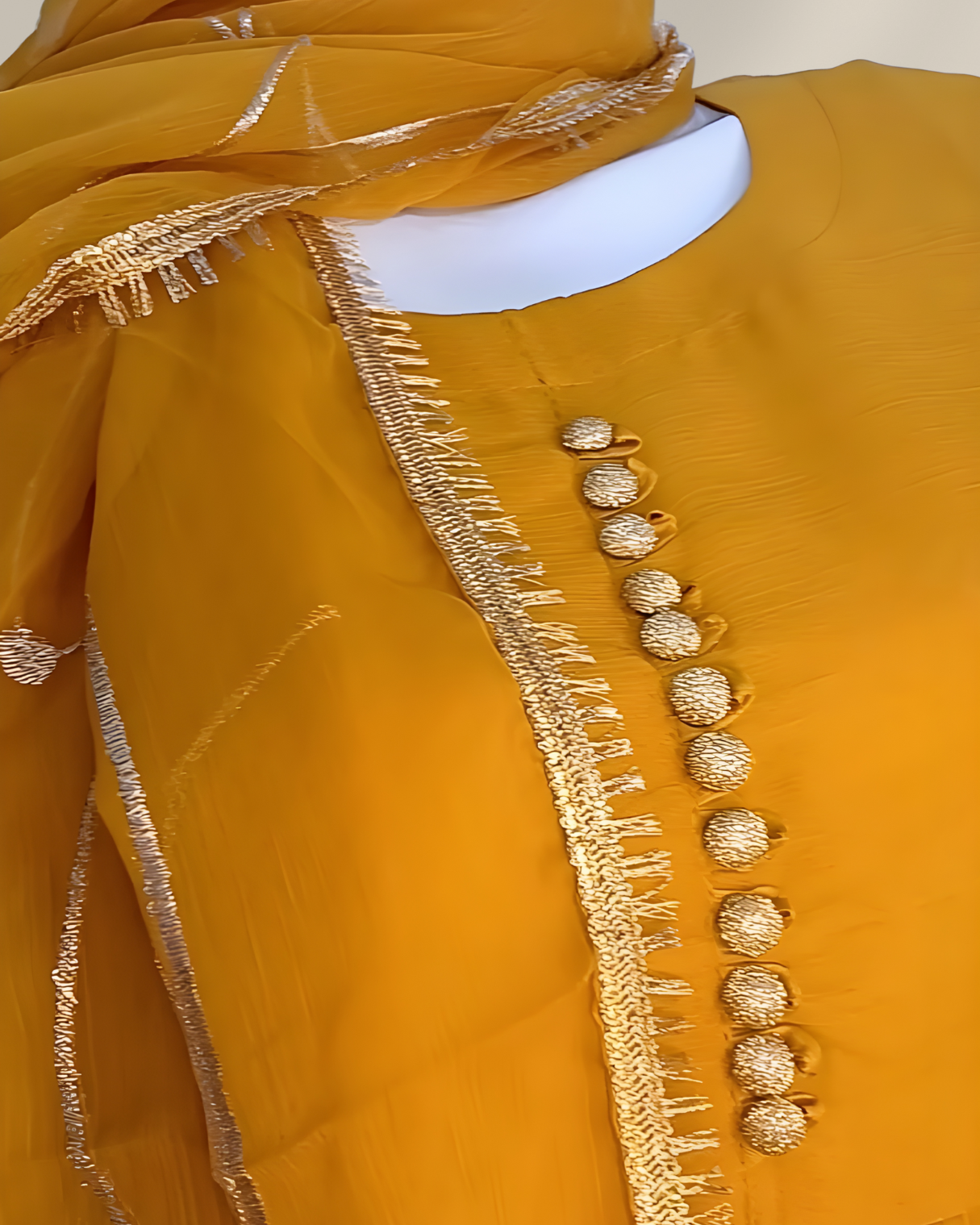 Embroidered Chiffon Stitched 3-Piece Suit (FTMM3)