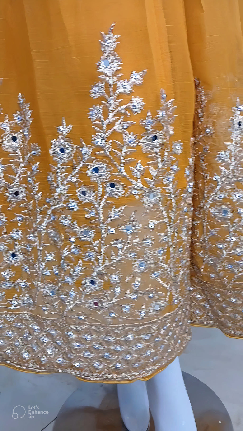 Embroidered Chiffon Stitched 3-Piece Suit (FTMM3)